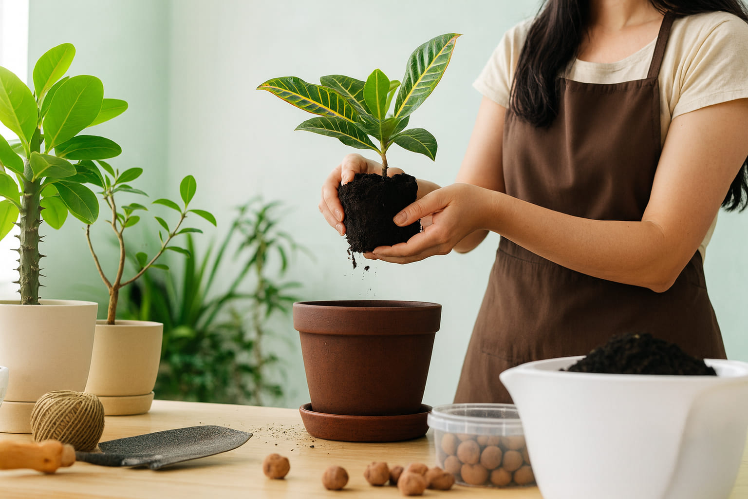 観葉植物の植え替えにおすすめの土