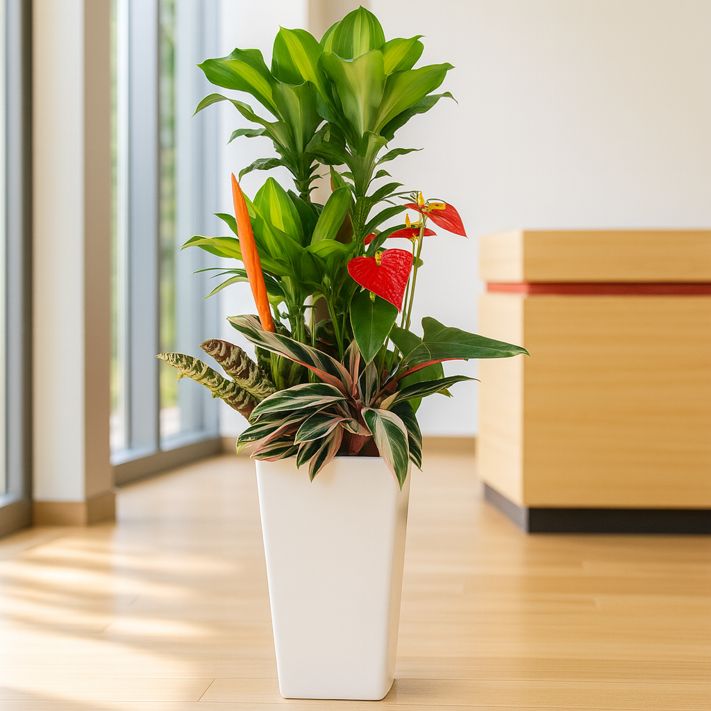 観葉植物の寄せ植え10号サイズ3